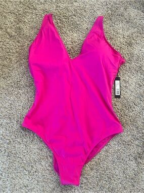 TA3 Plungey One Piece Swimsuit Pink 3X Regular/Long NWT Sculpting